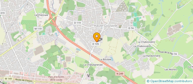 localisation de l'entreprise MONSIEUR GAEL GUENNEC à HAUTE-GOULAINE
