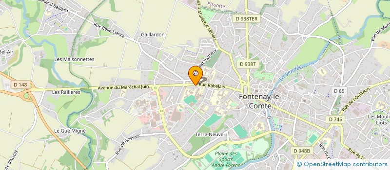 localisation de l'entreprise MONSIEUR GAEL GUESDON à FONTENAY-LE-COMTE