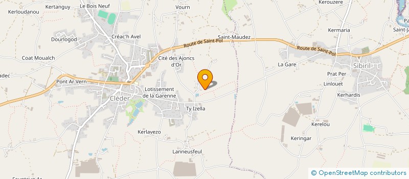 localisation de l'entreprise MONSIEUR GAEL GUILLOU  CLEDER