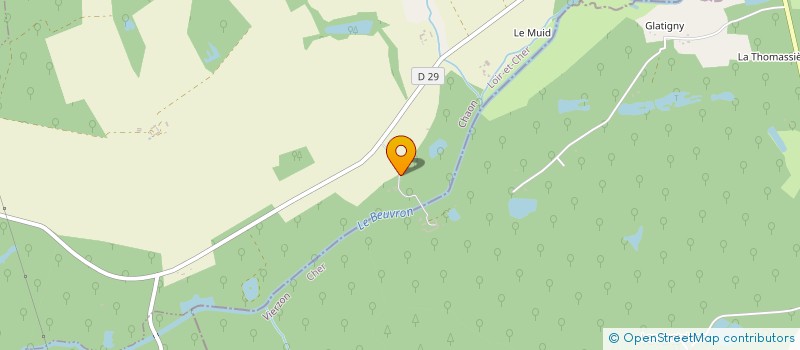 localisation de l'entreprise MONSIEUR GAEL GUINOT  CHAON