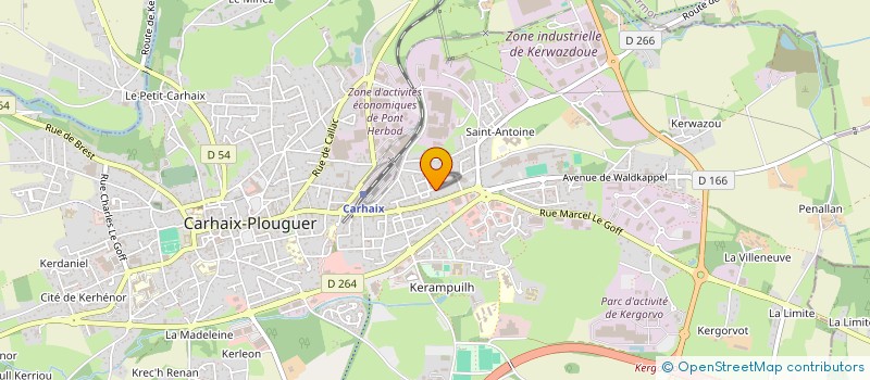 localisation de l'entreprise MONSIEUR GAEL GUYON  CARHAIX-PLOUGUER