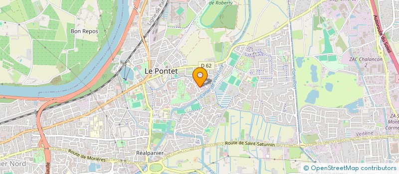 localisation de l'entreprise MONSIEUR GAEL HAMON  LE PONTET