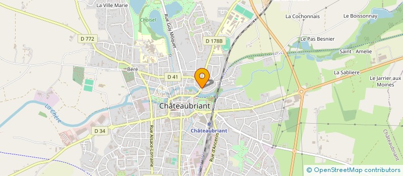 localisation de l'entreprise MONSIEUR GAEL HEAS  CHATEAUBRIANT