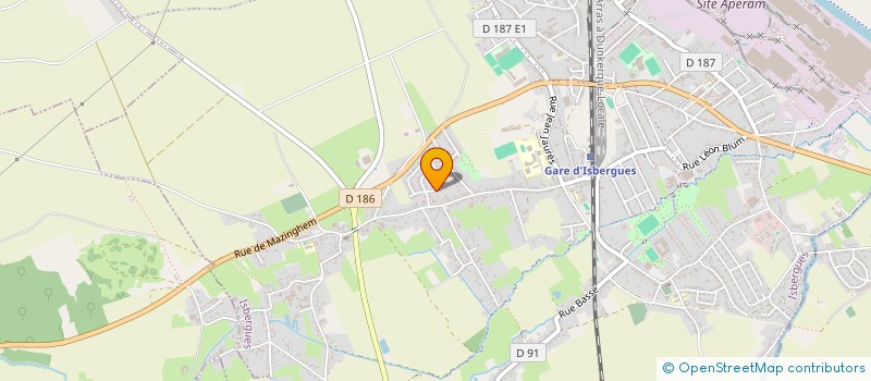 localisation de l'entreprise MONSIEUR GAEL HELLEBOIS  ISBERGUES