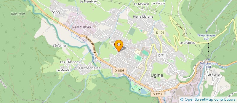 localisation de l'entreprise MONSIEUR GAEL HERMES  UGINE