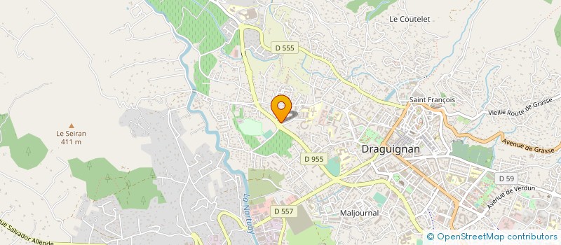 localisation de l'entreprise MONSIEUR GAEL HETTE  DRAGUIGNAN