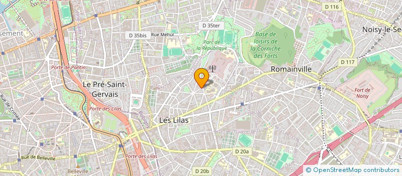 localisation de l'entreprise MONSIEUR GAEL HINGAMP  LES LILAS