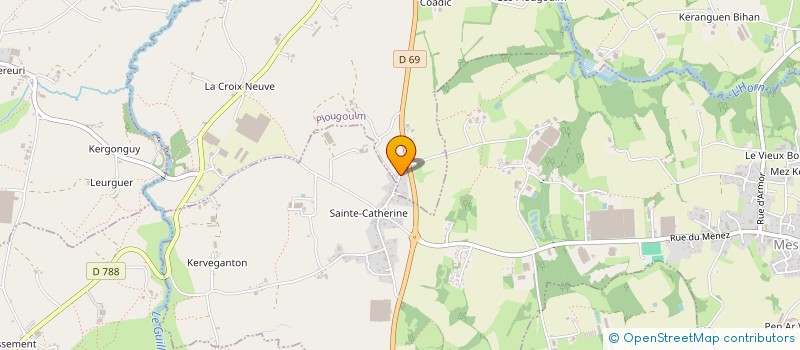 localisation de l'entreprise MONSIEUR GAEL JACQ  PLOUGOULM