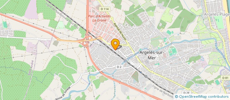 localisation de l'entreprise MONSIEUR GAEL JIMENEZ  ARGELES-SUR-MER