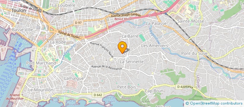 localisation de l'entreprise MONSIEUR GAEL LACROUTE  TOULON