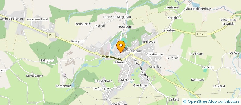 localisation de l'entreprise MONSIEUR GAEL LE BRIS  RADENAC