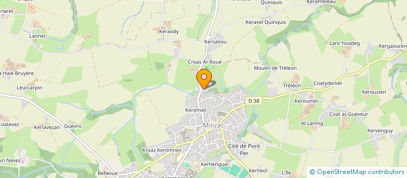 localisation de l'entreprise MONSIEUR GAEL LE DUFF  MILIZAC-GUIPRONVEL