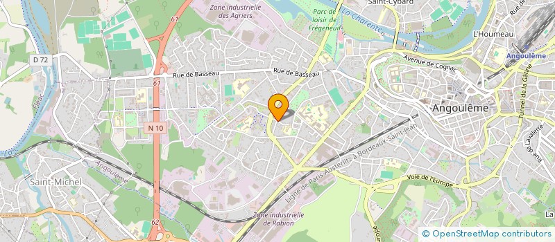 localisation de l'entreprise MONSIEUR GAEL LEFEBVRE à ANGOULEME
