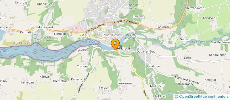 localisation de l'entreprise MONSIEUR GAEL LEFEVRE à PONT-CROIX