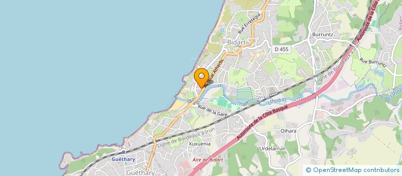 localisation de l'entreprise MONSIEUR GAEL LESBARRERES à BIDART