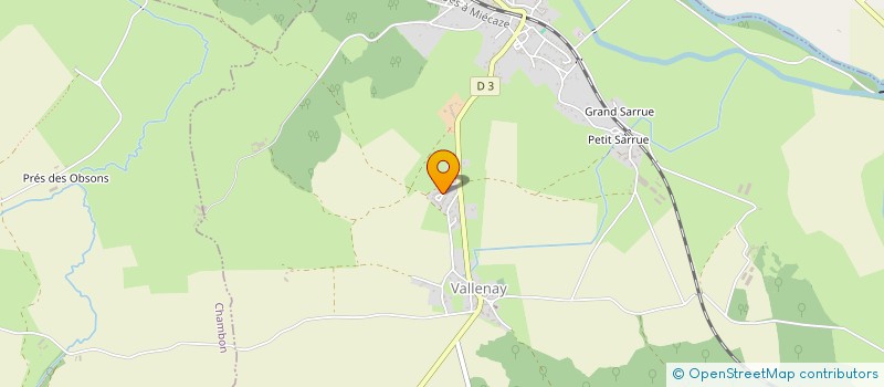 localisation de l'entreprise MONSIEUR GAEL MATEOS  VALLENAY