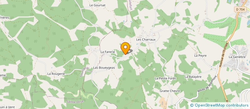 localisation de l'entreprise MONSIEUR GAEL MAURY  HAUTEFORT