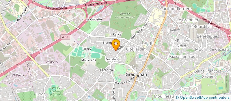 localisation de l'entreprise MONSIEUR GAEL MENARD  GRADIGNAN