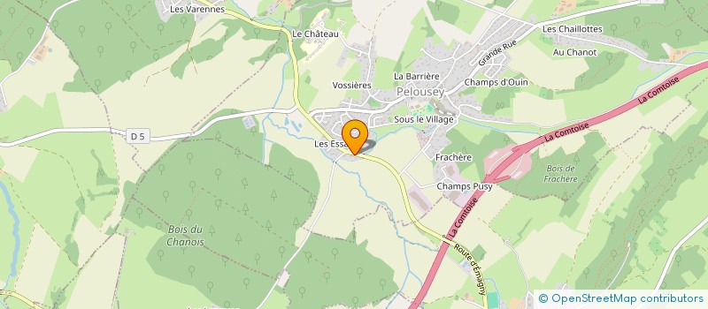 localisation de l'entreprise MONSIEUR GAEL MICHAUD  VELESMES-ESSARTS