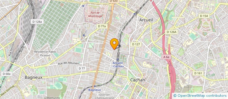 localisation de l'entreprise MONSIEUR GAEL MIORCEC DE KERDANET  ARCUEIL