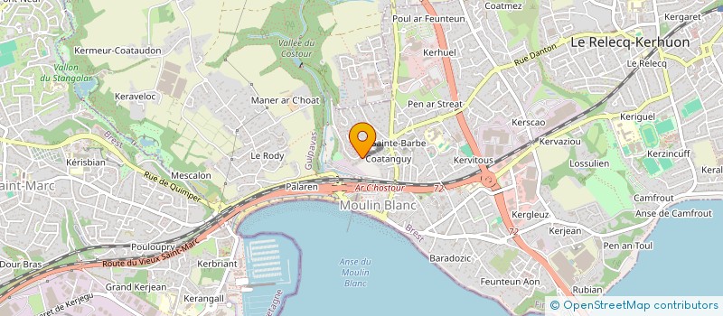 localisation de l'entreprise MONSIEUR GAEL MOREAU à LE RELECQ-KERHUON