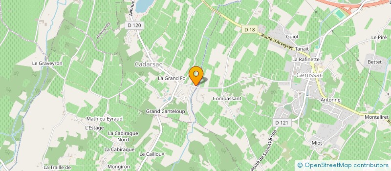 localisation de l'entreprise MONSIEUR GAEL MULLER  CADARSAC