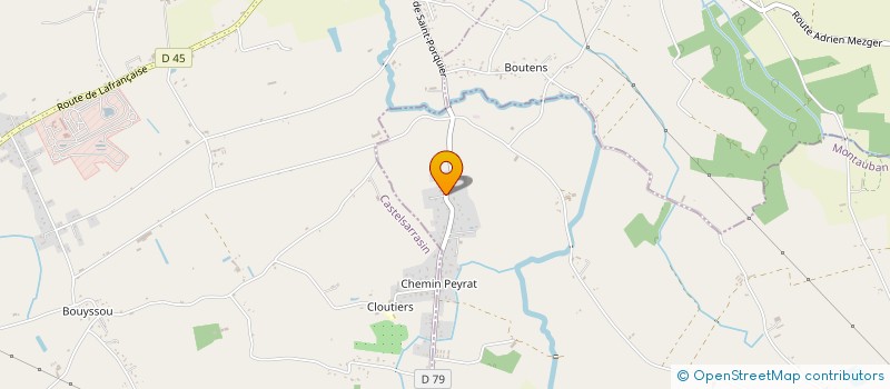 localisation de l'entreprise MONSIEUR GAEL NOUGAREDE  LA VILLE-DIEU-DU-TEMPLE