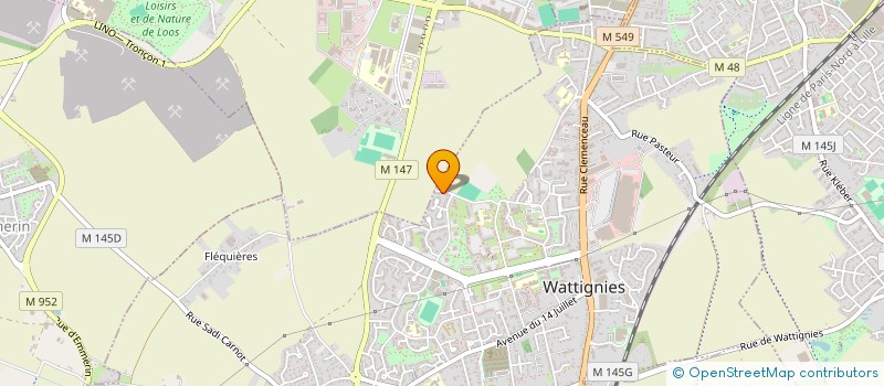 localisation de l'entreprise MONSIEUR GAEL NTONDELE ZINGA  WATTIGNIES