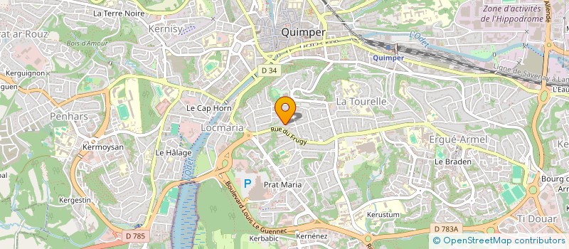 localisation de l'entreprise MONSIEUR GAEL ORHAN  QUIMPER