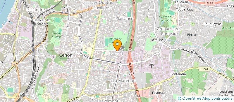 localisation de l'entreprise MONSIEUR GAEL PECHIE  CENON