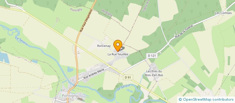 localisation de l'entreprise MONSIEUR GAEL PHILIPPON  PONTIGNY