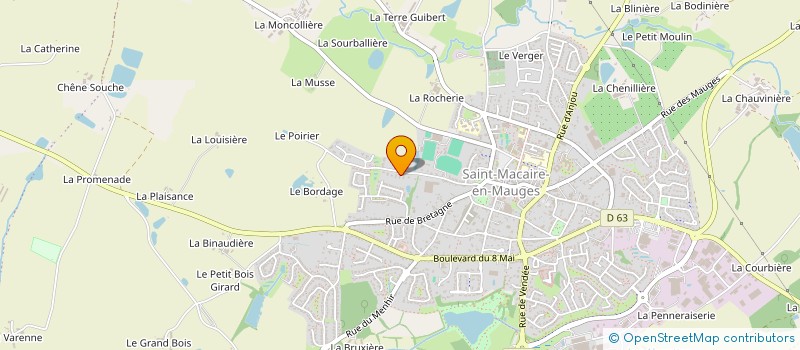 localisation de l'entreprise MONSIEUR GAEL PINEAU à SEVREMOINE