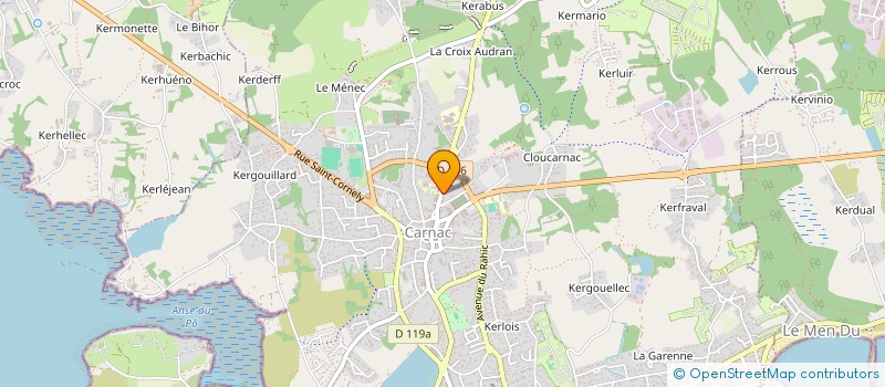 localisation de l'entreprise MONSIEUR GAEL PISTIEN  CARNAC