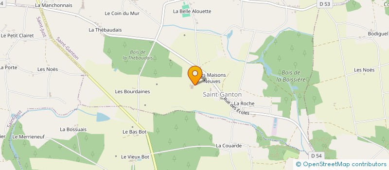 localisation de l'entreprise MONSIEUR GAEL PLANCHET  SAINT-JUST