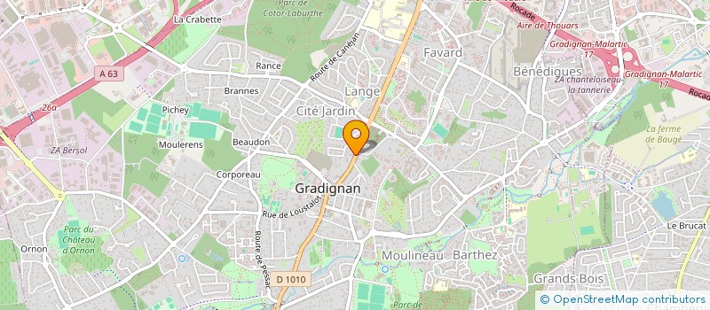 localisation de l'entreprise MONSIEUR GAEL POCARD à GRADIGNAN