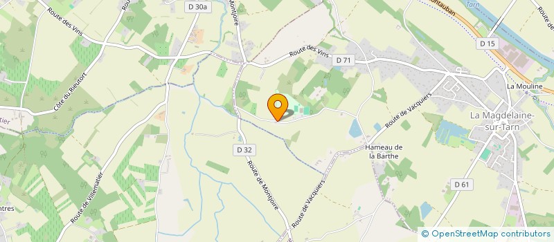 localisation de l'entreprise MONSIEUR GAEL PONCET  LA MAGDELAINE-SUR-TARN