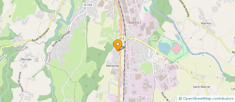 localisation de l'entreprise MONSIEUR GAEL POTTEZ  RUMILLY