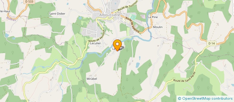 localisation de l'entreprise MONSIEUR GAEL RAVEDOVITZ  ALBOUSSIERE