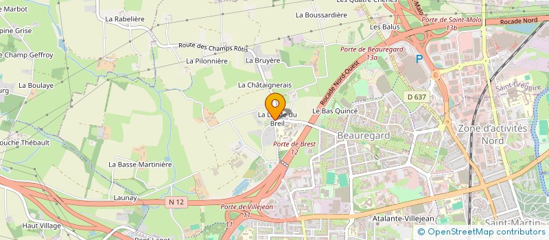 localisation de l'entreprise MONSIEUR GAEL RAVELEAU  RENNES