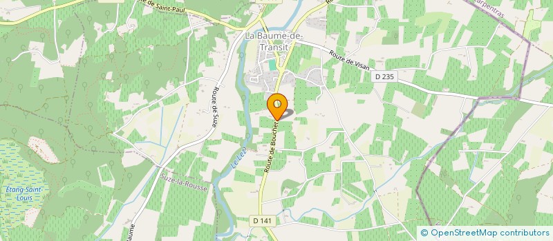 localisation de l'entreprise MONSIEUR GAEL REYNAUD  LA BAUME-DE-TRANSIT