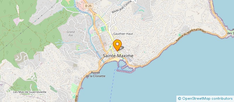 localisation de l'entreprise MONSIEUR GAEL RICCI à SAINTE-MAXIME