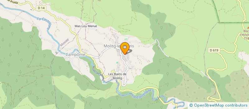 localisation de l'entreprise MONSIEUR GAEL RISSER  MOLITG-LES-BAINS