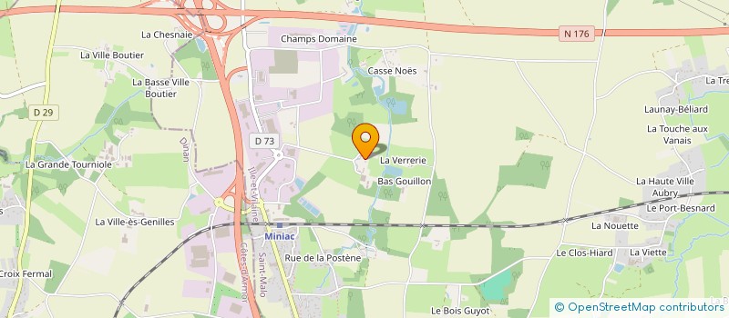 localisation de l'entreprise MONSIEUR GAEL ROBIN à MINIAC-MORVAN