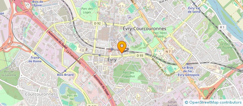 localisation de l'entreprise MONSIEUR GAEL ROMAN  EVRY-COURCOURONNES