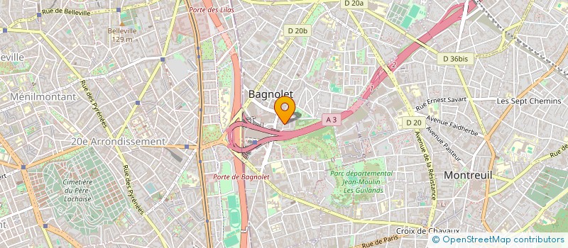 localisation de l'entreprise MONSIEUR GAEL ROUGY à BAGNOLET