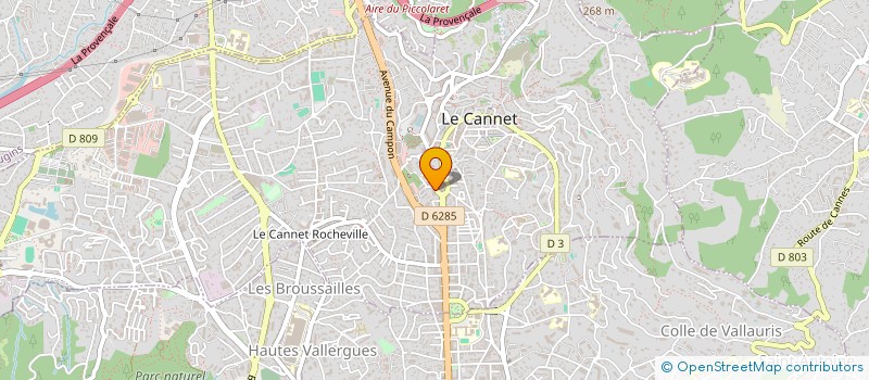 localisation de l'entreprise MONSIEUR GAEL ROUSSOT à LE CANNET