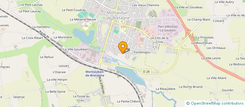 localisation de l'entreprise MONSIEUR GAEL ROUYER  MONTAUBAN-DE-BRETAGNE