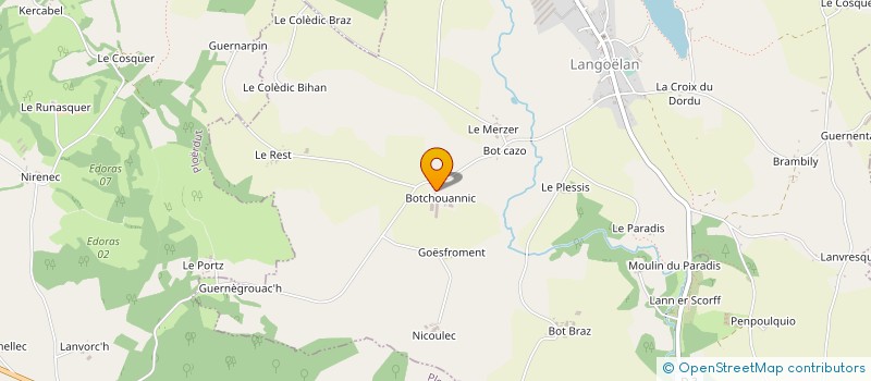 localisation de l'entreprise MONSIEUR GAEL ROUZO à LANGOELAN