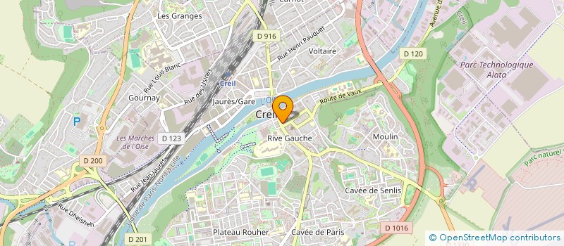 localisation de l'entreprise MONSIEUR GAEL SAMA  CREIL