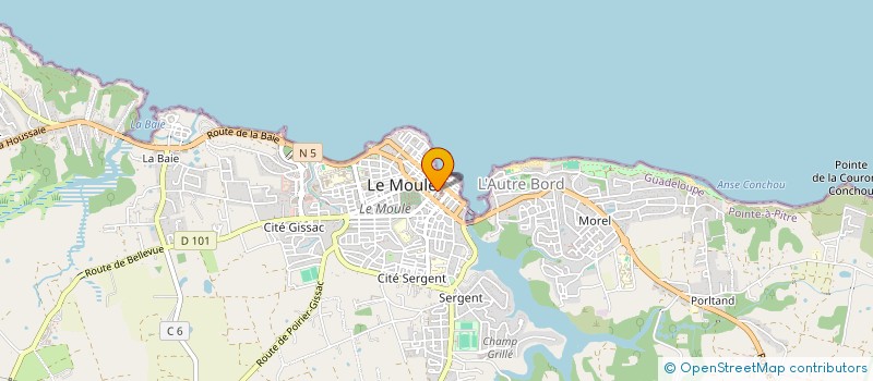 localisation de l'entreprise MONSIEUR GAEL SAMUT à LE MOULE
